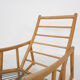 Scandinavian modern birch spindle rocking lounge chair, 1960’s