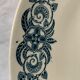 4 blue and white service dishes Alesia Longchamp Iron Land early 20th century