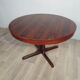 Table ronde en palissandre pied central