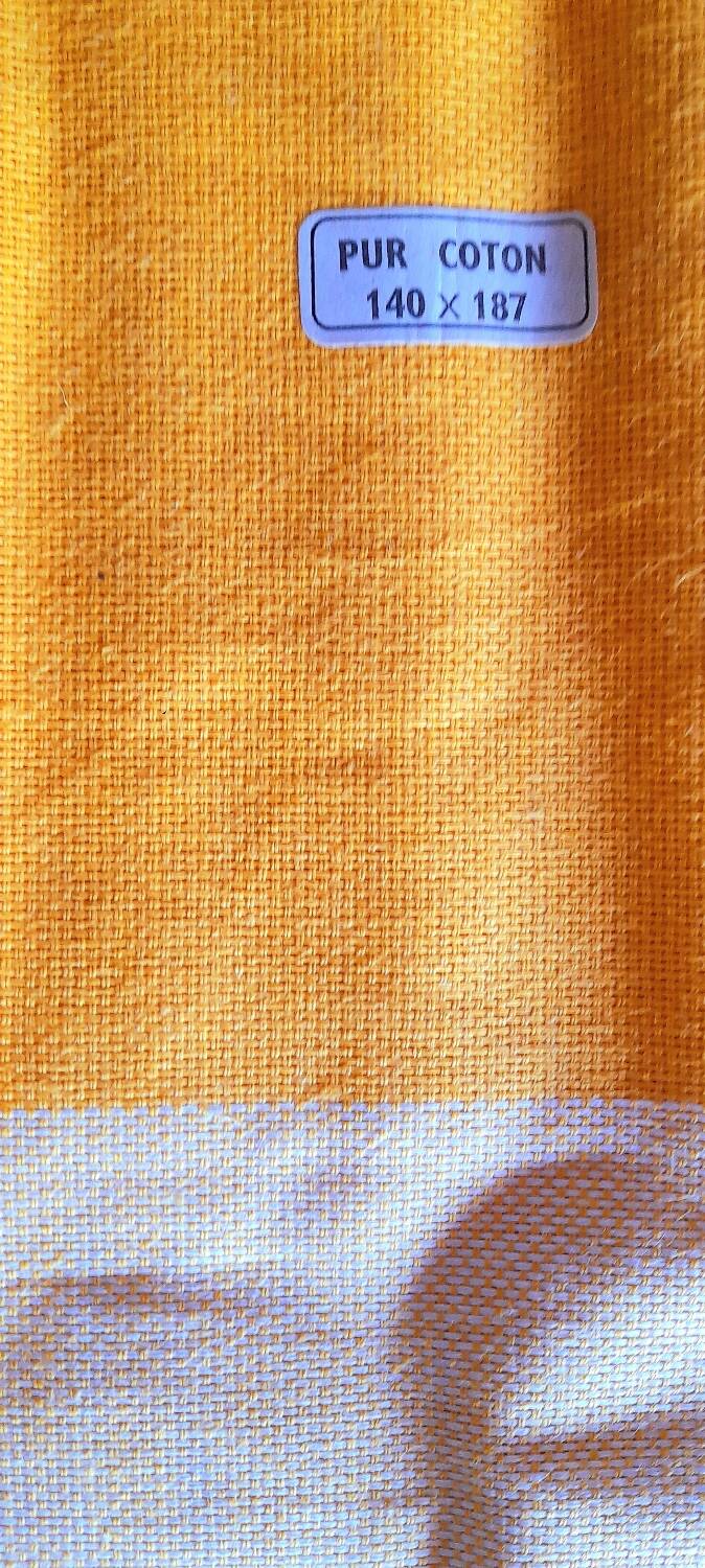 Rectangular checkered tablecloth 60s