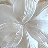 Large Solid Crystal Ashtray France JG Durand Modern Design Art Deco Loft