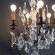 Important bronze chandelier, Baccarat crystal, Louis XV style, 1900.