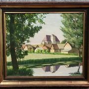 tableau huile sur toile signée époque XXeme vers 1940