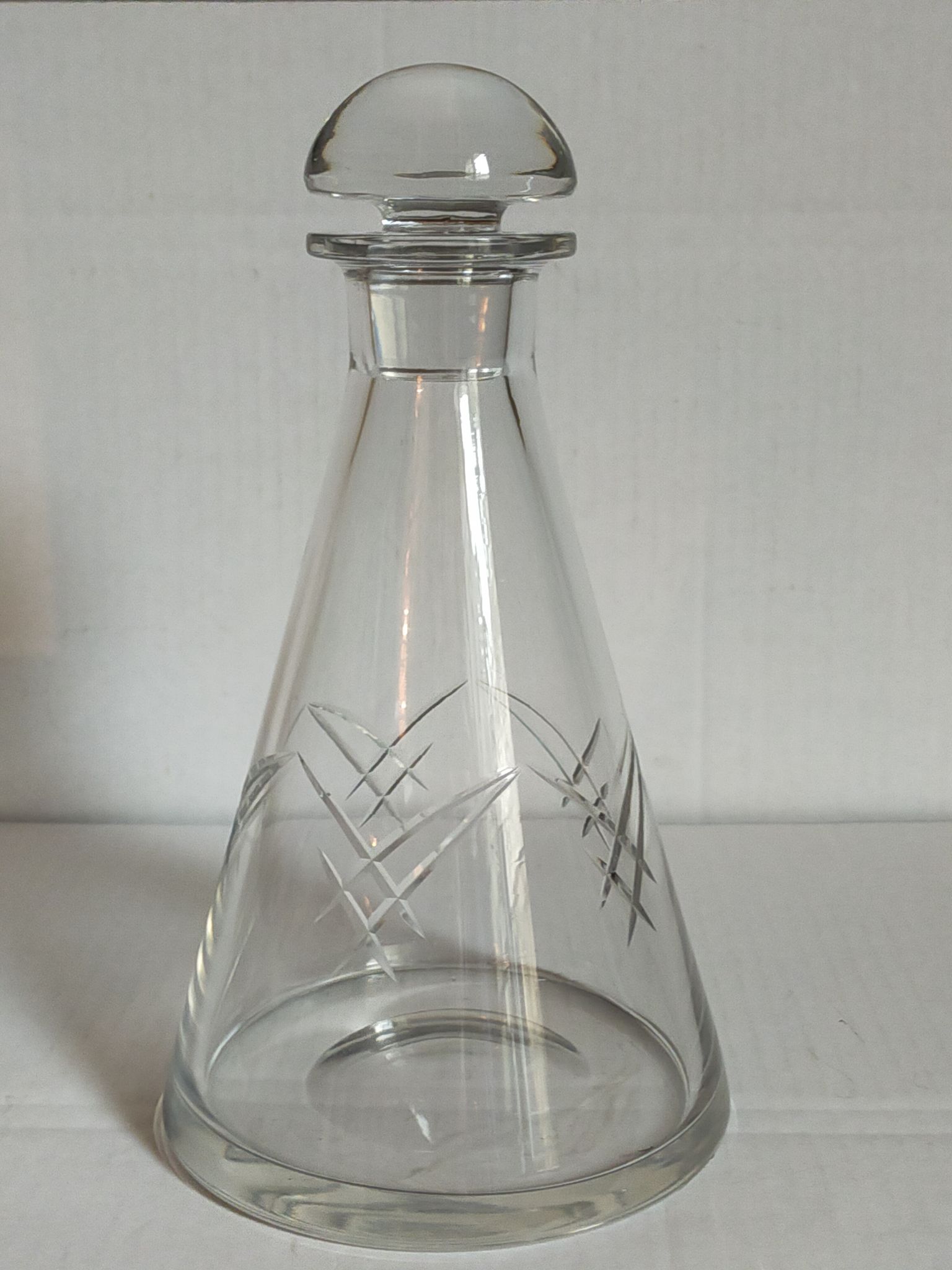 Carafe en cristal Art-Déco début XXème