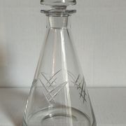 Carafe en cristal Art-Déco début XXème