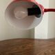 Desk lamp or bedside table vintage 80s red