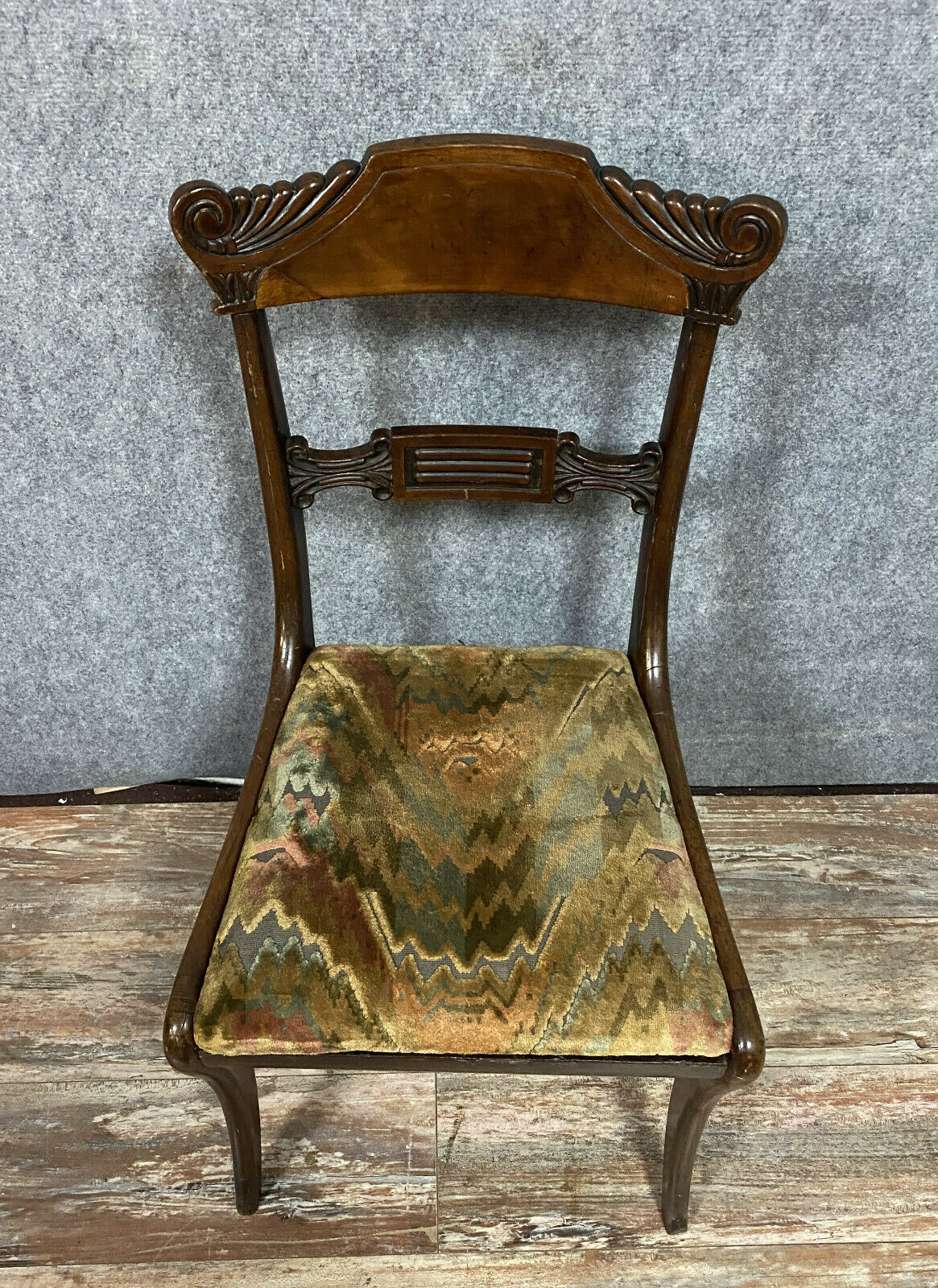 Series of 4 Empire period mahogany chairs around 1810