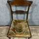 Series of 4 Empire period mahogany chairs around 1810