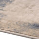 Tapis en laine abstrait beige et bleu