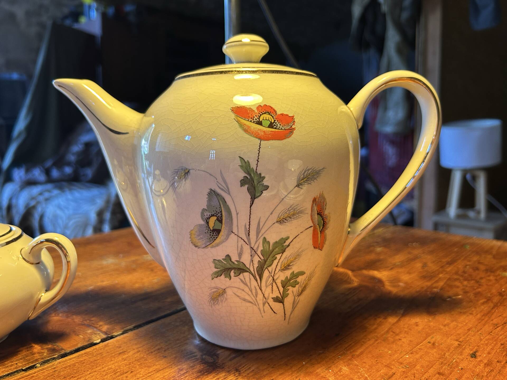 Antique tea service Céranord by Amand – 20 cups and saucers – perfect