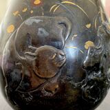 Japanese vase 19th bronze