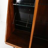Rare A-geometrically Italian Mid-century cabinet in rosewood, 1960s