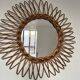 Rattan sun mirror