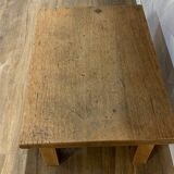 Solid stripped oak farmhouse coffee table