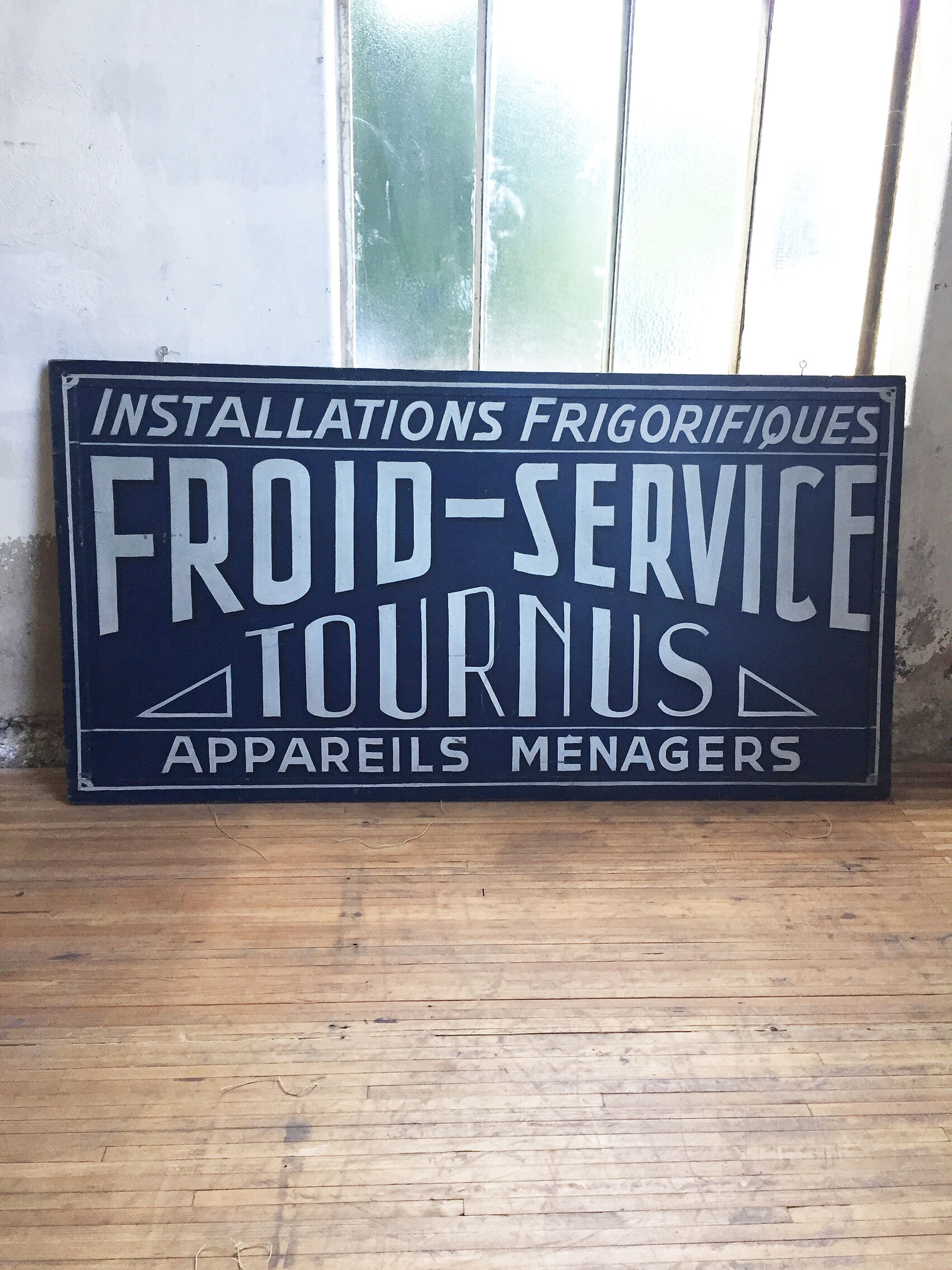Hand-painted Frigo sign XXL 2x1m