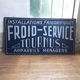 Hand-painted Frigo sign XXL 2x1m