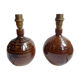 Paire de lampe en grès La Borne Circa 70