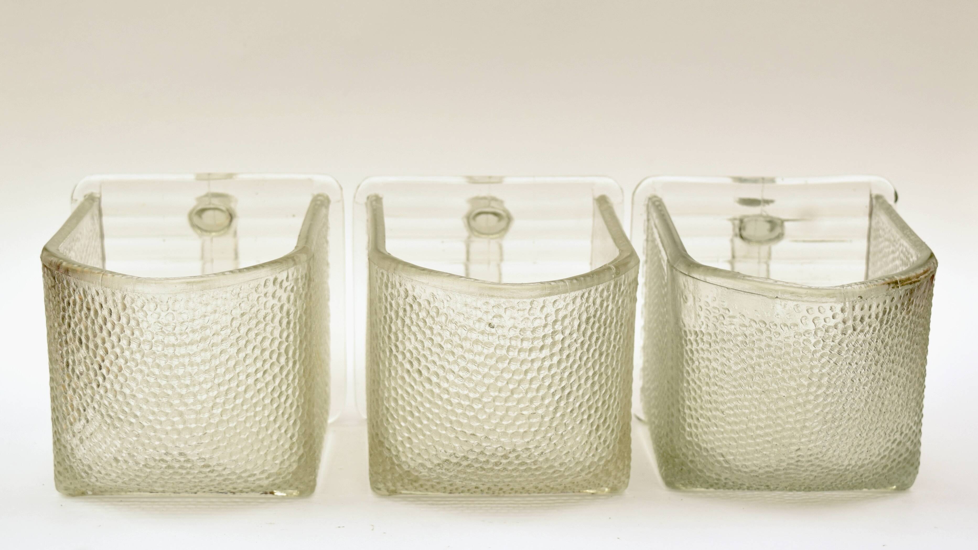 3 old drawers for molded glass kitchen shelves