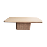 Travertine coffee table