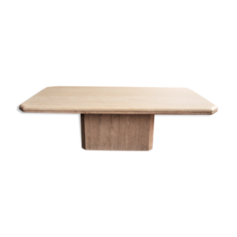 Travertine coffee table