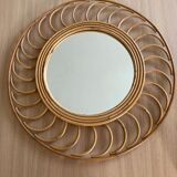 Rattan mirror