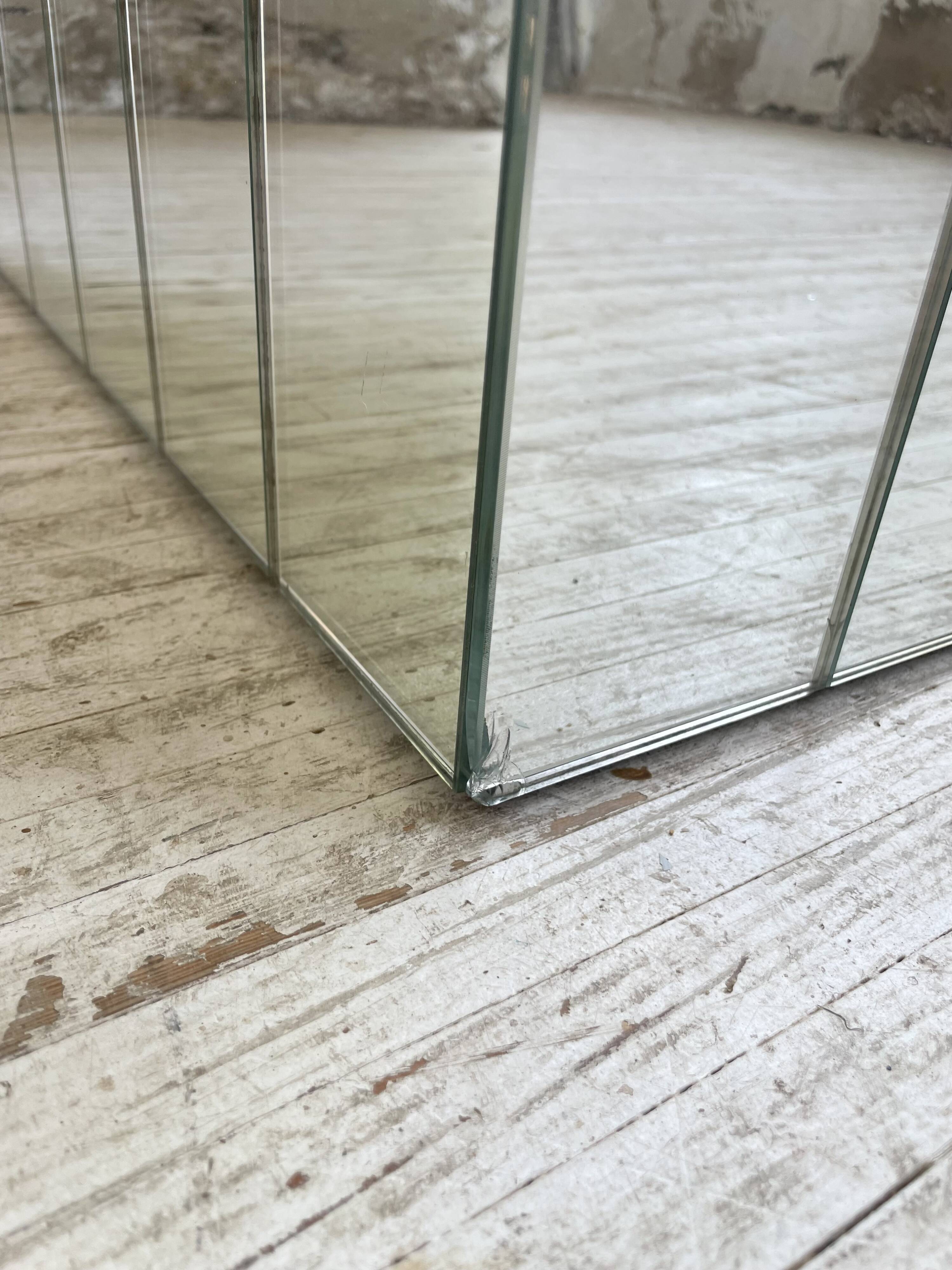 80s lacquered desk and mirror