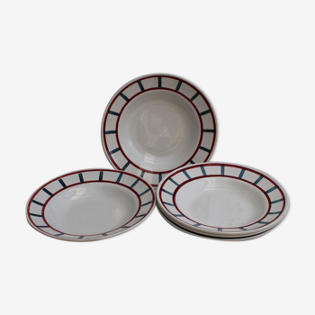 Lot de 5 assiettes creuses