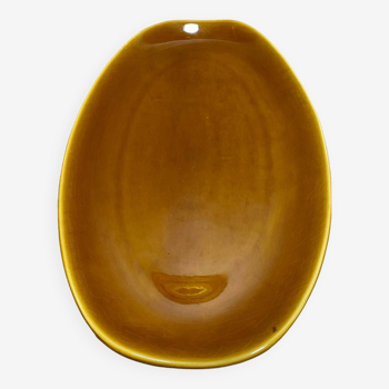 Longchamp brown varnished enameled serving dish