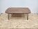 Table basse ovale chêne massif pieds épingles acier