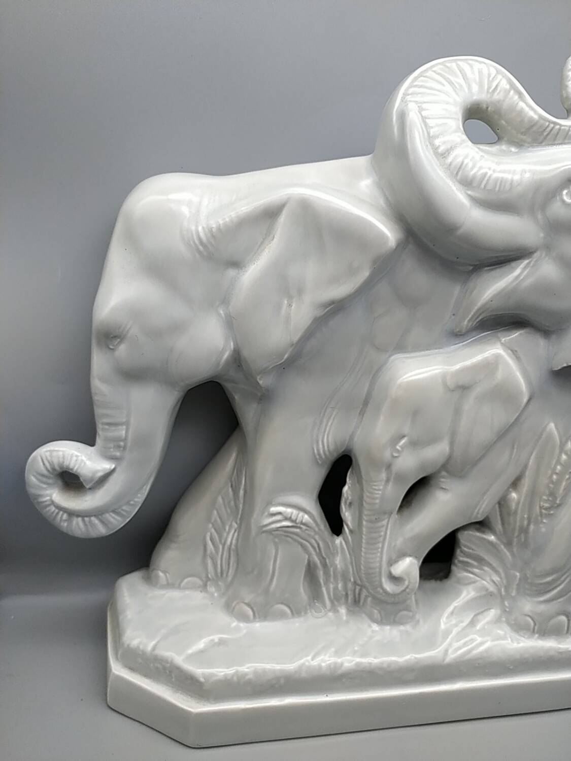 Ceramic elephant by Louis Fontinelle. Art Deco.