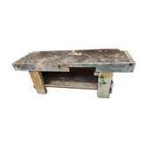 Vintage wooden workbench