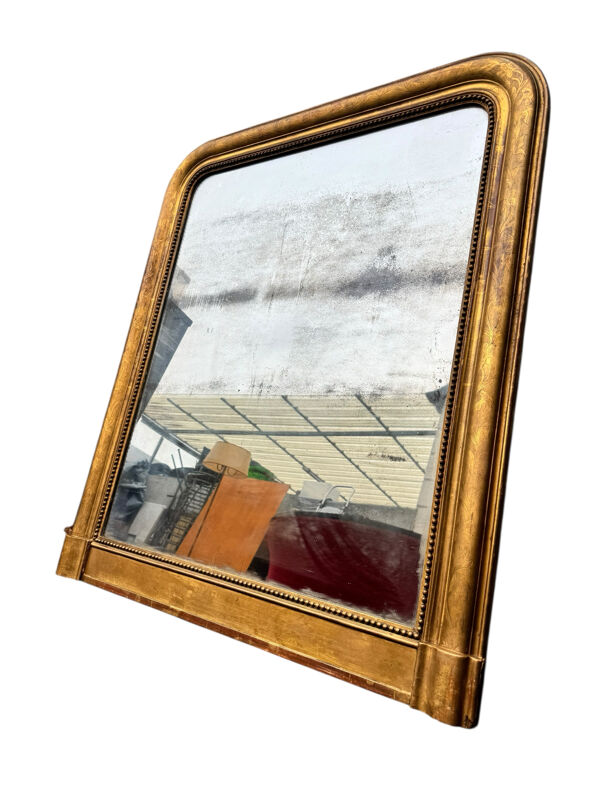 Grand miroir doré Louis Philippe 19eme 121/105