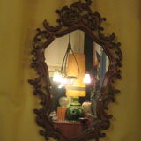 Oak mirror rococo style 81x47cm