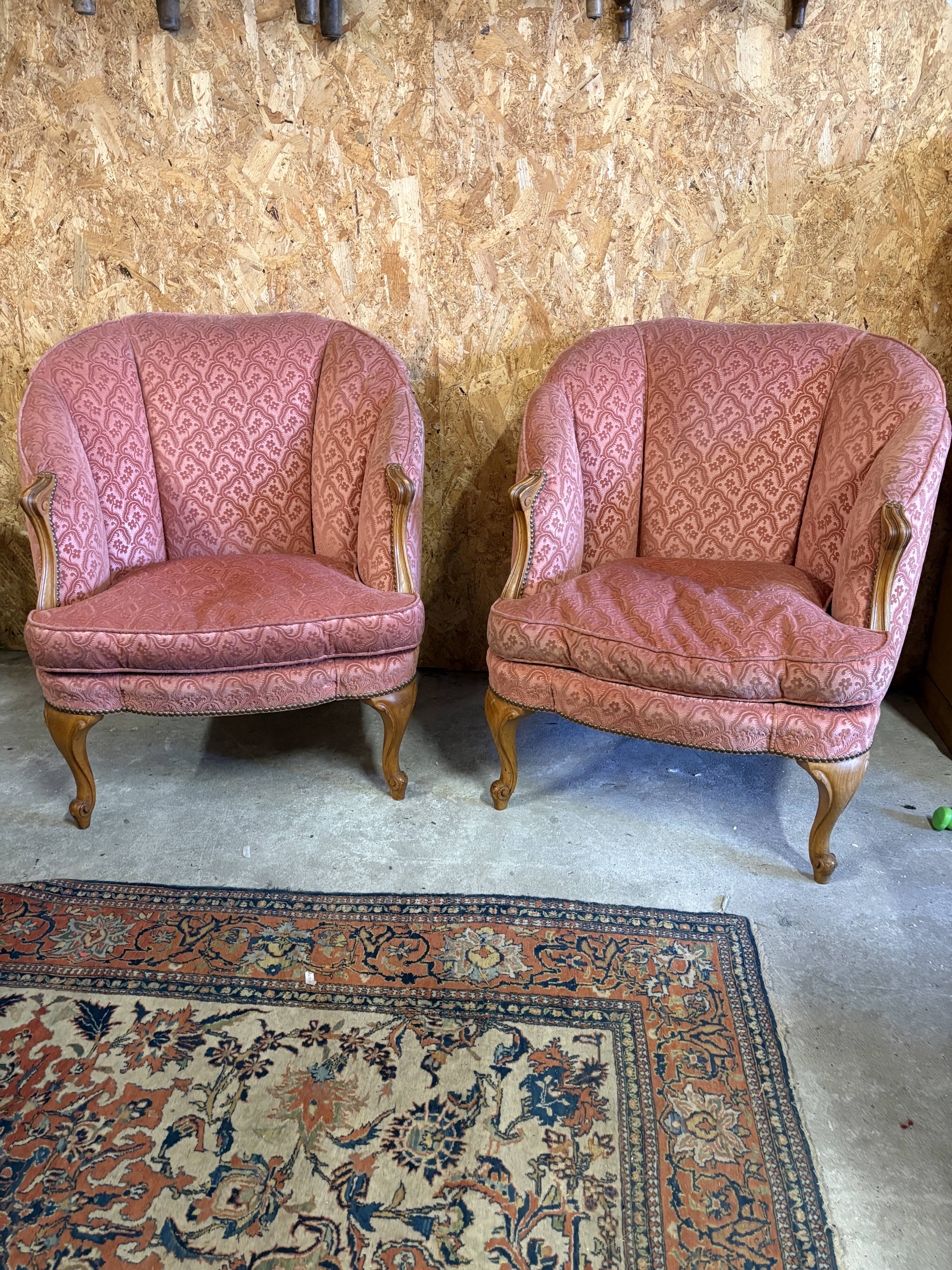 Lot de deux bergères