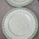 Set of 6 vintage Saintonge flat plates – semi-porcelain