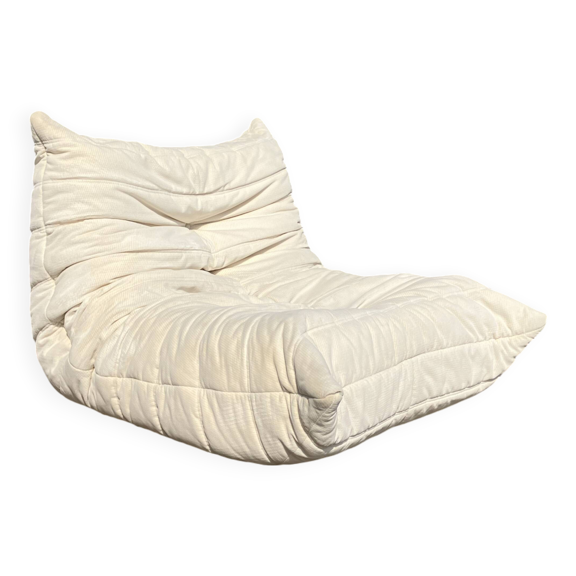 Authentieke Ligne Roset 1zit Togo 1988 beige in topstaat!!