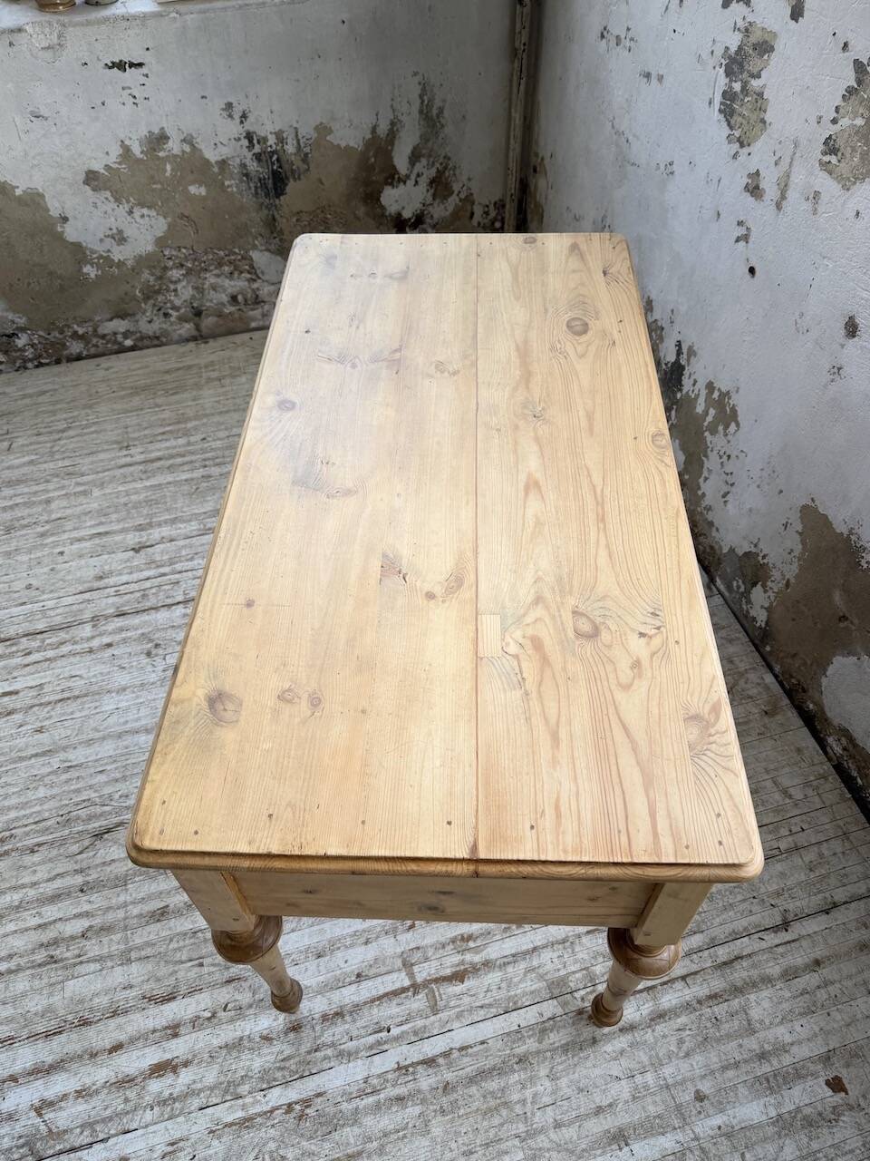 Blonde walnut desk and pine top 1900