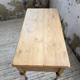 Blonde walnut desk and pine top 1900