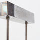 Suspension vintage en chrome et verre de Murano