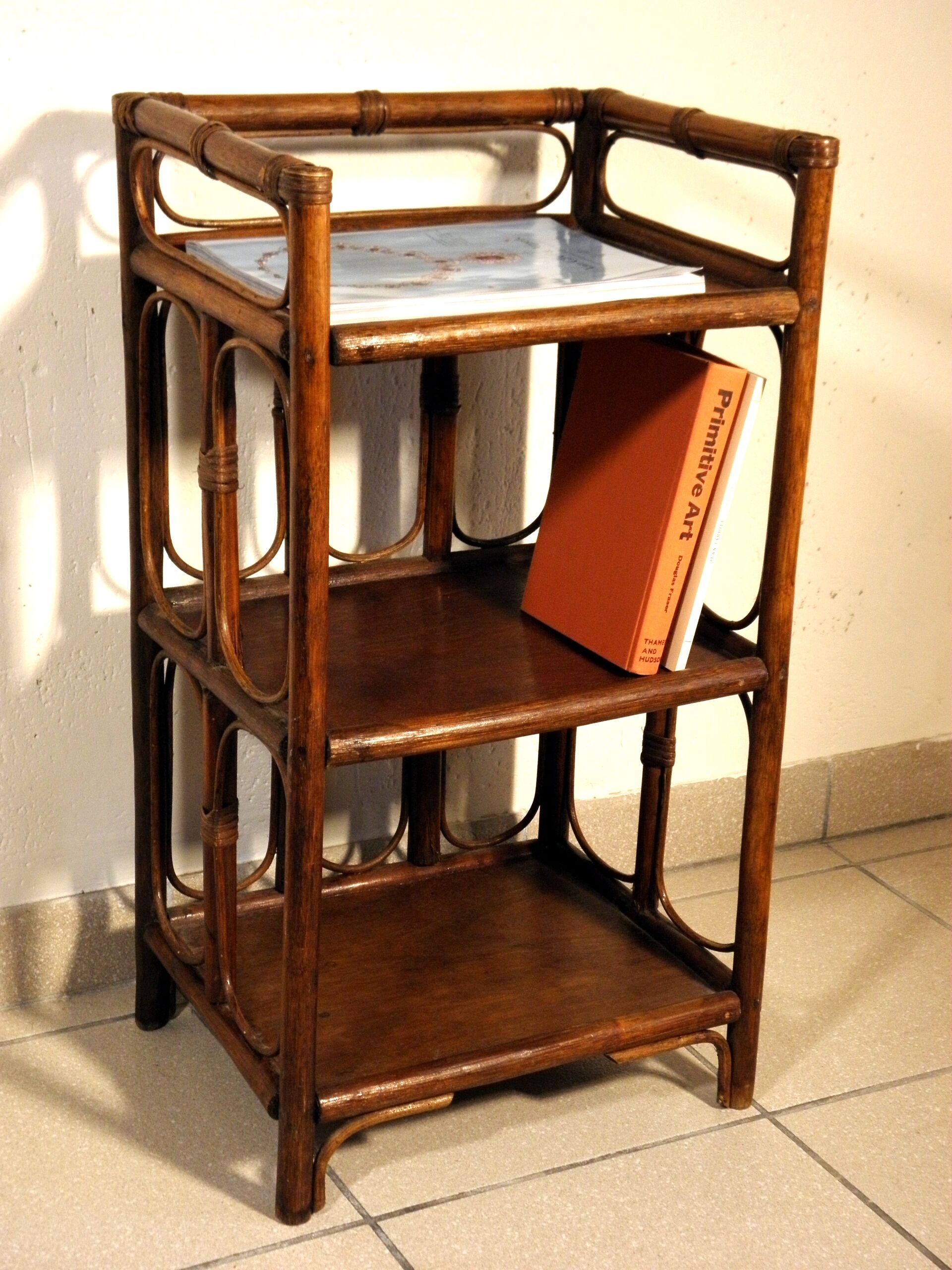 Rattan shelf 69x38cm