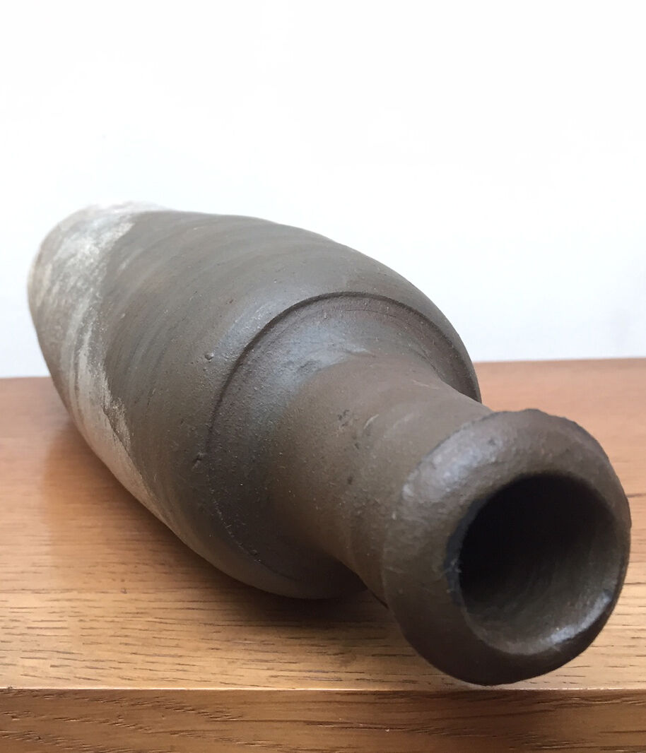 70s handmade sandstone bottle-vase