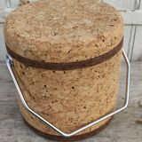 Vintage cork ice bucket