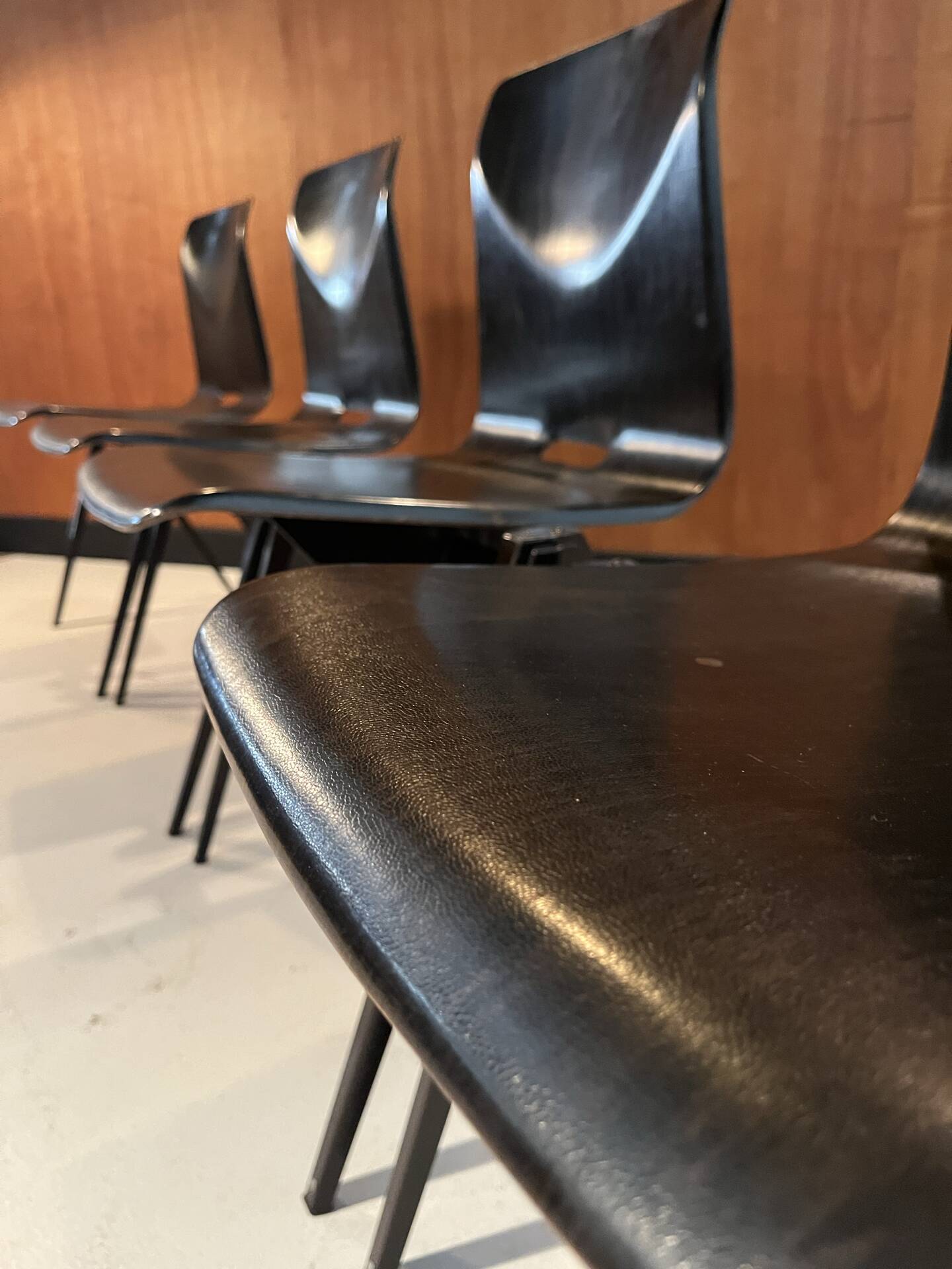 4 chaises Pagholz Thur op seat 1970