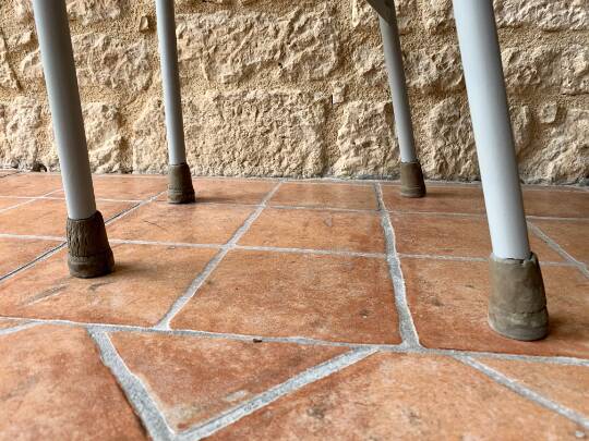 Vintage children's chair in wood and metal from the 50s/60s