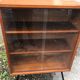 Vintage library showcase with 60s sliding doors