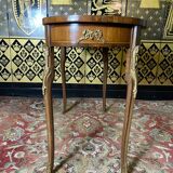 Dressing table in Louis XV style marquetry - Transition
