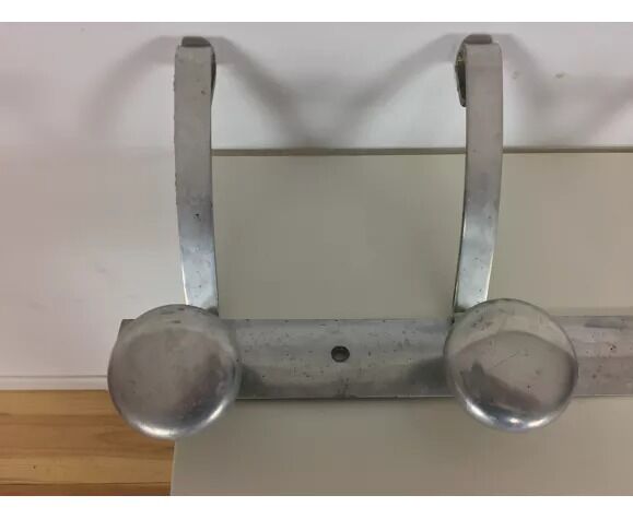 Industrial wall coat rack 5 aluminum hooks