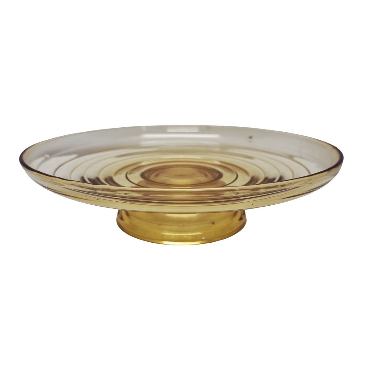 Mid-century yellow bowl on foot