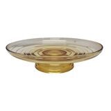 Mid-century yellow bowl on foot