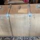 Old flat trunk totally covered with jute and wooden sleepers